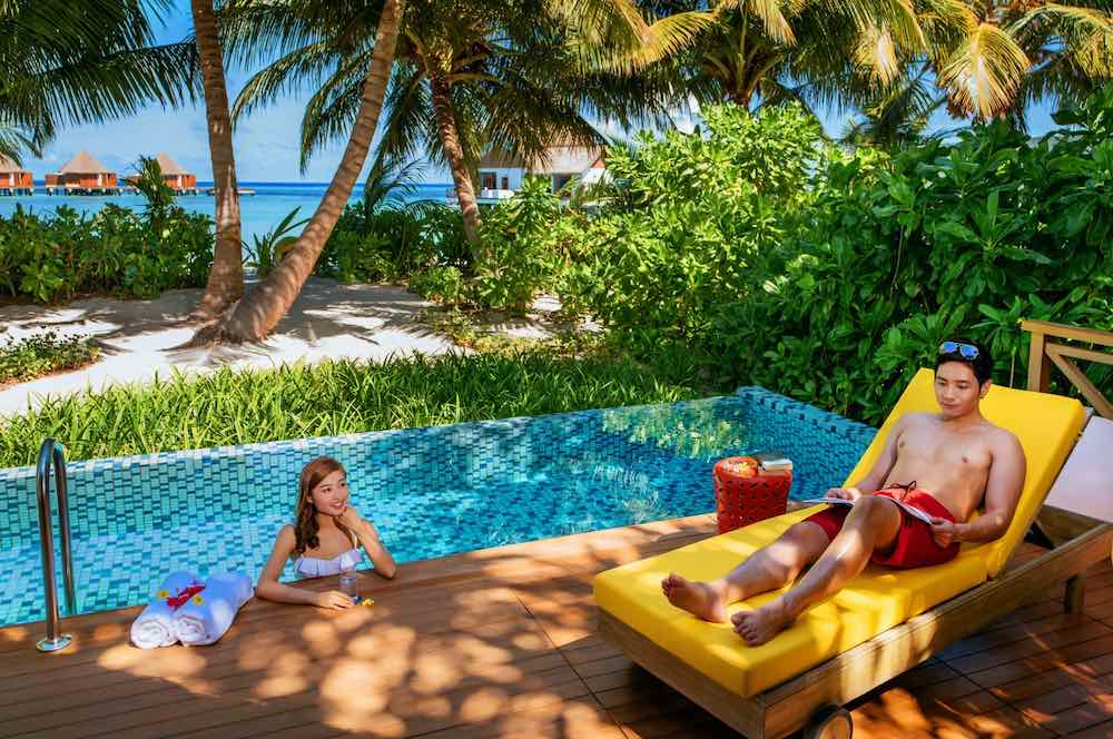 Beach Pool Villa at Mercure Maldives Kooddoo Resort, view 3